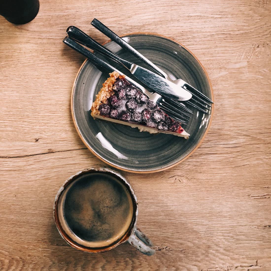 A slice of homemade pie and a cup of coffee at the Dairy Diner.